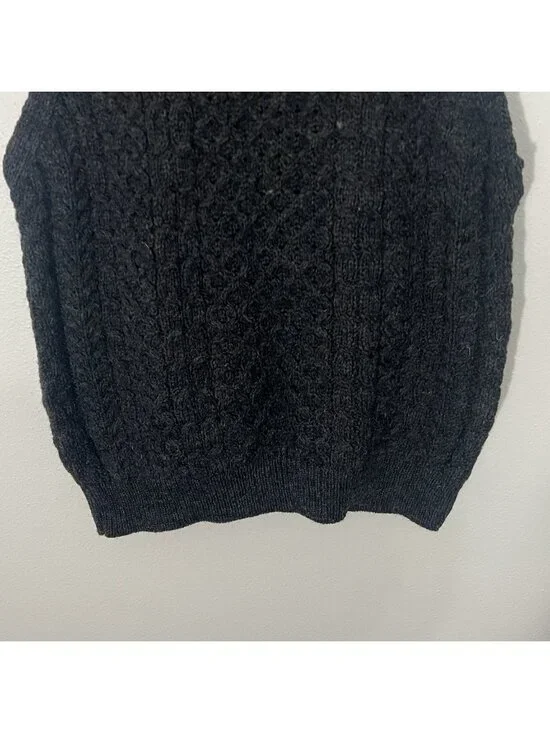 Carraig Donn Dark Gray Sleeveless Button Down Wool Cardigan Sweater Vest Size XL - Picture 8 of 10